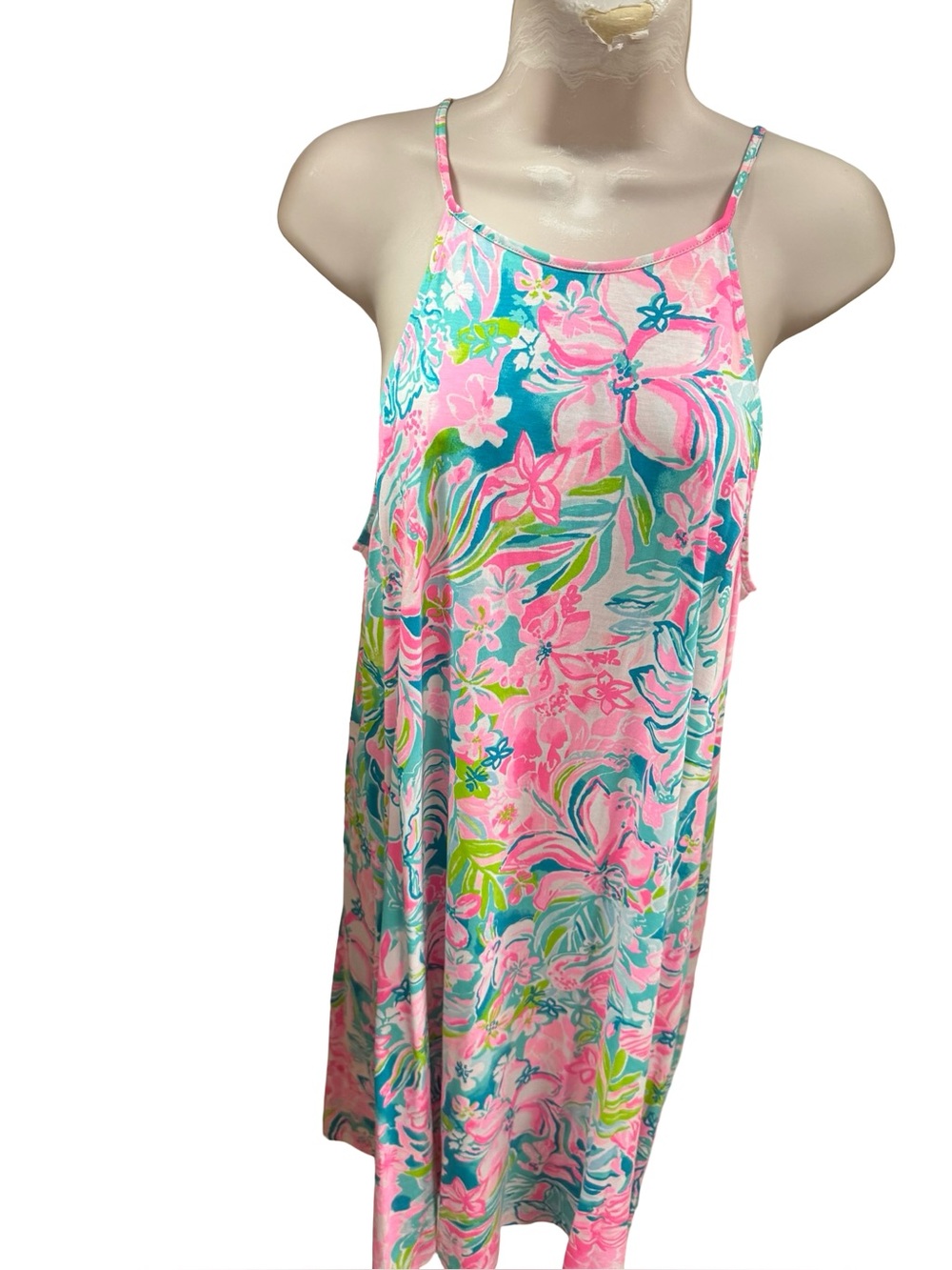 1651R / Lilly Pulitzer Margot Sleeveless Floral Dress Size Medium